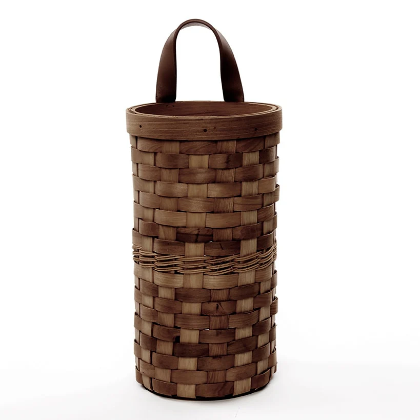 Decorative Grocery Plastic Bag Dispenser - Woven Design - Image 4