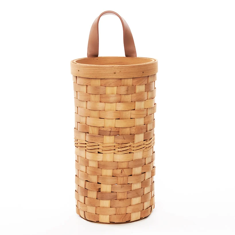 Decorative Grocery Plastic Bag Dispenser - Woven Design - Image 9