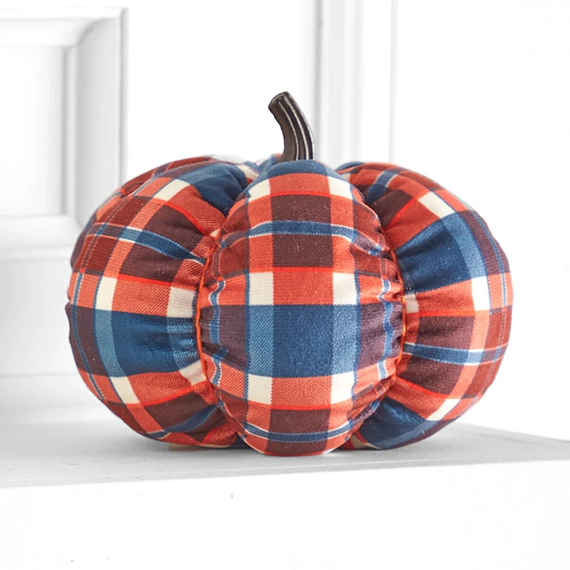 Decorative Harvest Plush Pumpkin - Image 5