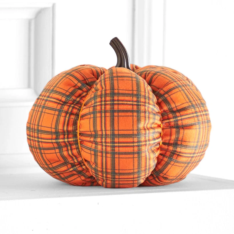 Decorative Harvest Plush Pumpkin - Image 6