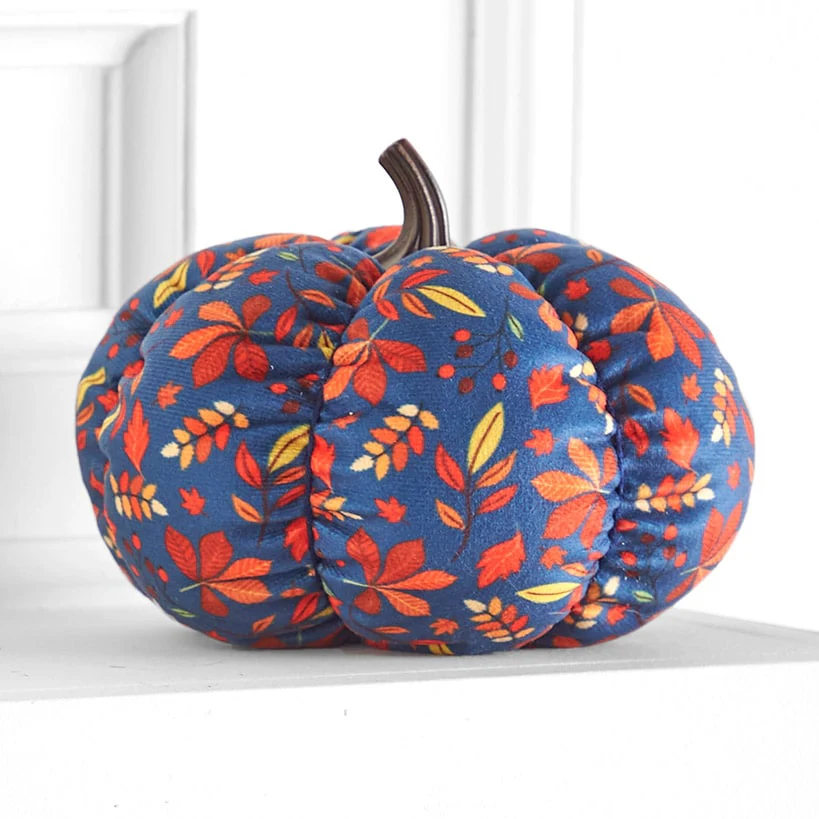 Decorative Harvest Plush Pumpkin - Image 7