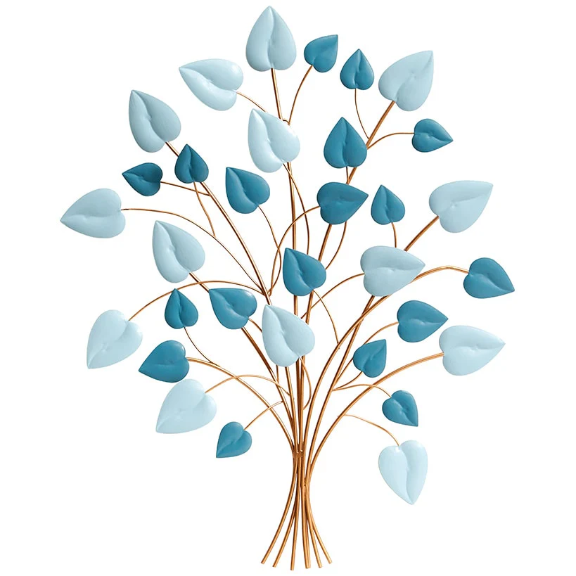 Decorative Metal Wall Tree Décor - Blue/Green, Copper, or Mauve - Image 5