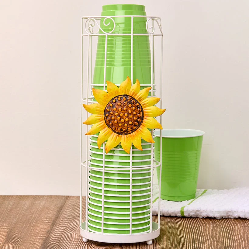 Decorative Plastic Cup Holder with Interchangeable Icons - Image 6