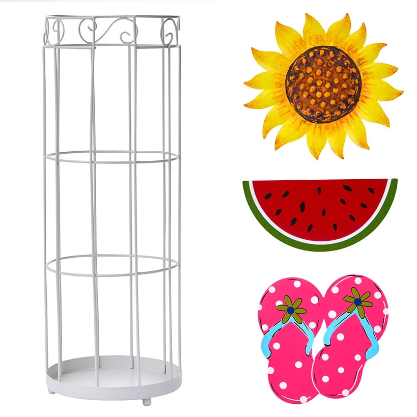 Decorative Plastic Cup Holder with Interchangeable Icons - Image 8