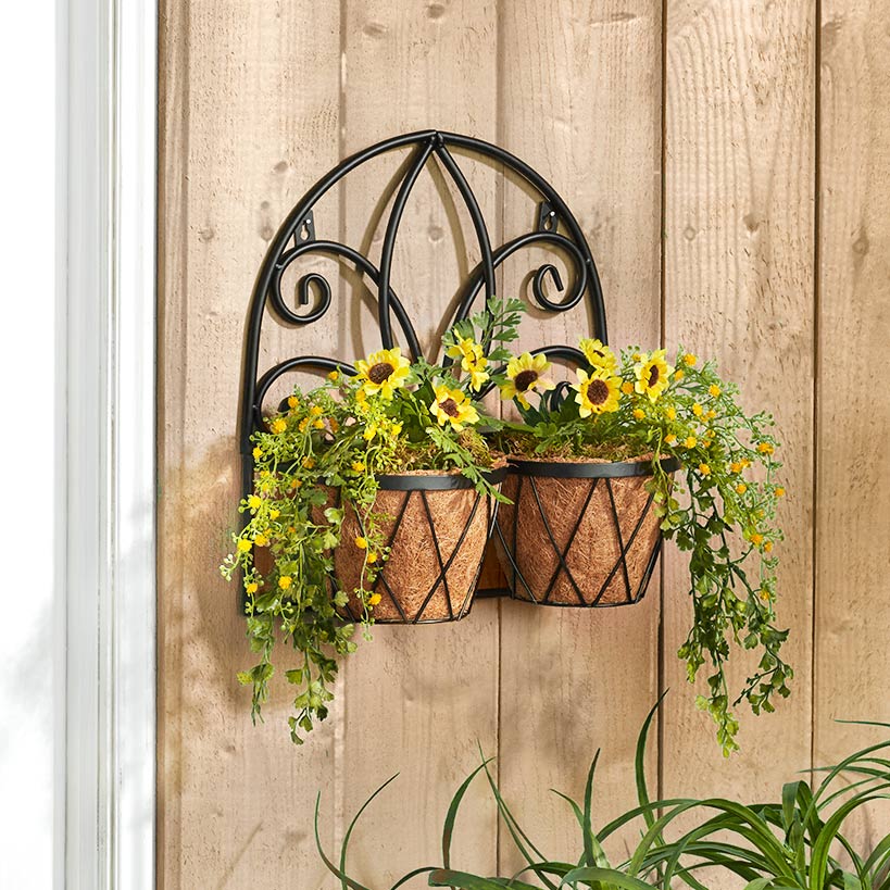 Decorative Wall Planters with Coir Liners - Image 3