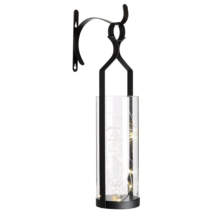 Decorative Wall Sconce With Fairy Lights - Black, Rustic Copper, or White - Image 5
