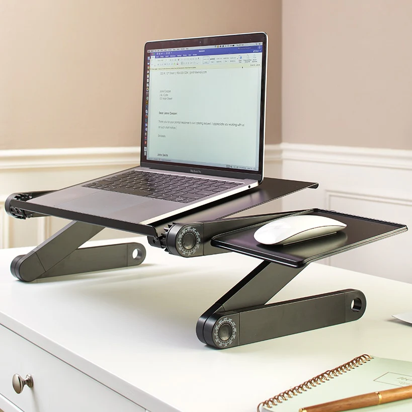 Deluxe Laptop Desk with Cooling Fan - Image 4