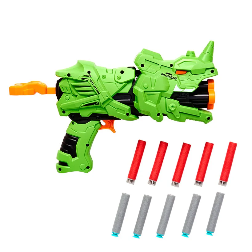 Dino Foam Dart Blaster - 4 Dart Capacity for Ultimate Target Practice Fun - Image 3