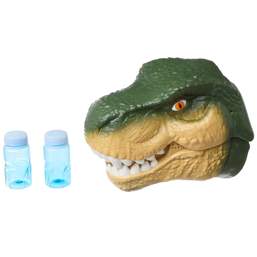 Dinosaur Bubble Machine - LED Light, Realistic Roaring, and Bubble Solution - Image 6