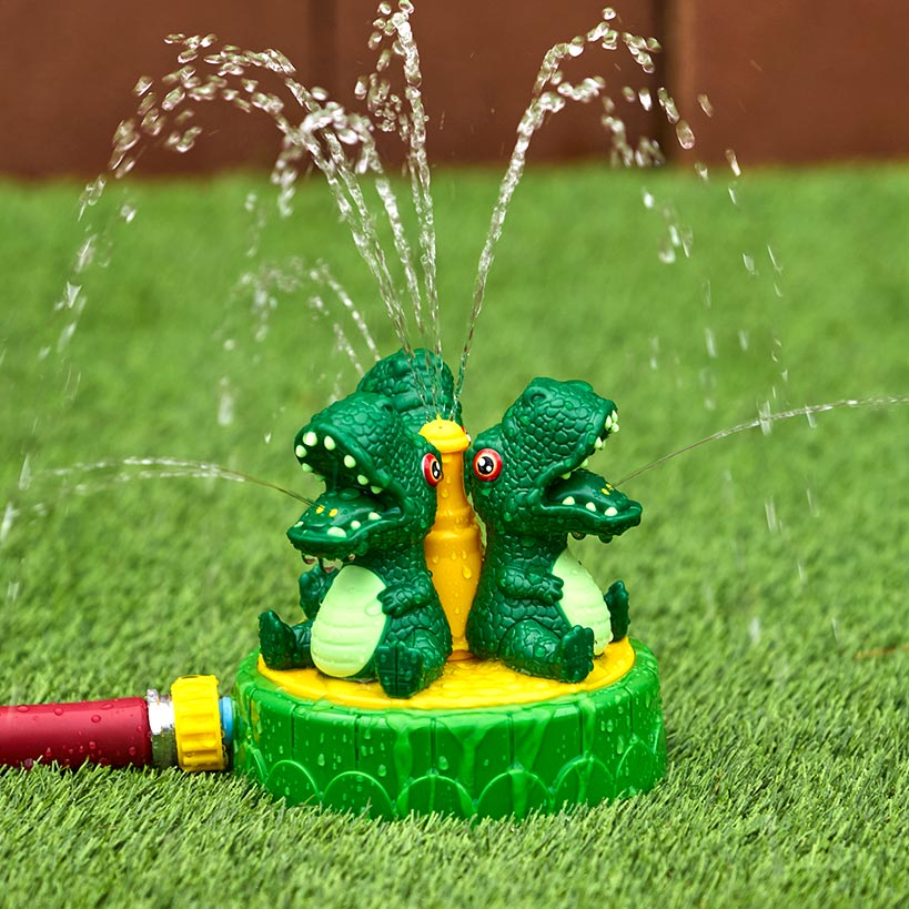 Dinosaur Water Spray Sprinkler Rotating Base - Fun Outdoor Toy for Kids - Image 4