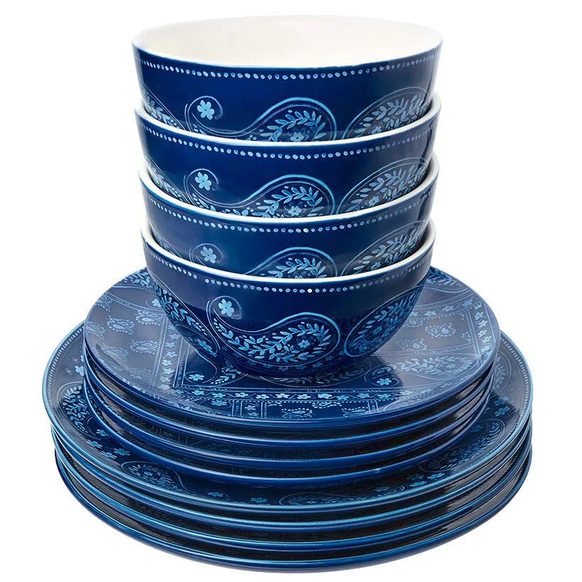 Dolly Parton Stoneware Everyday Paisley 12-Pc Dinnerware Set - Image 6