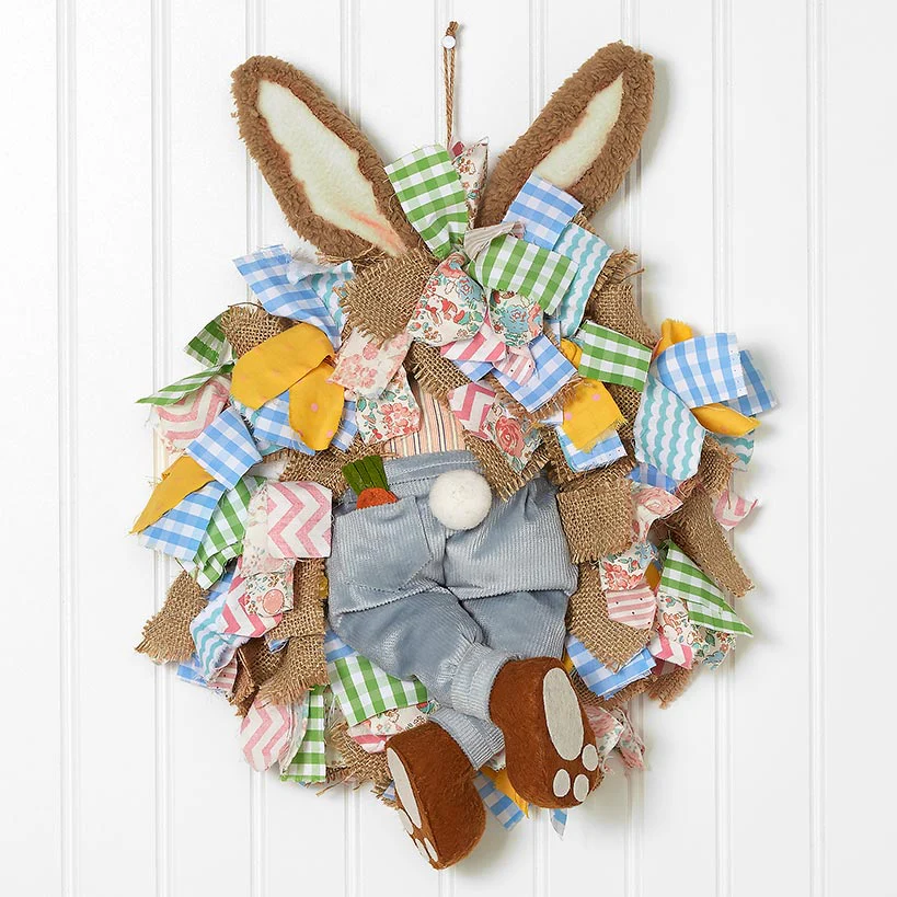 Easter Bunny Butt Wreath - Boy or Girl - Image 3