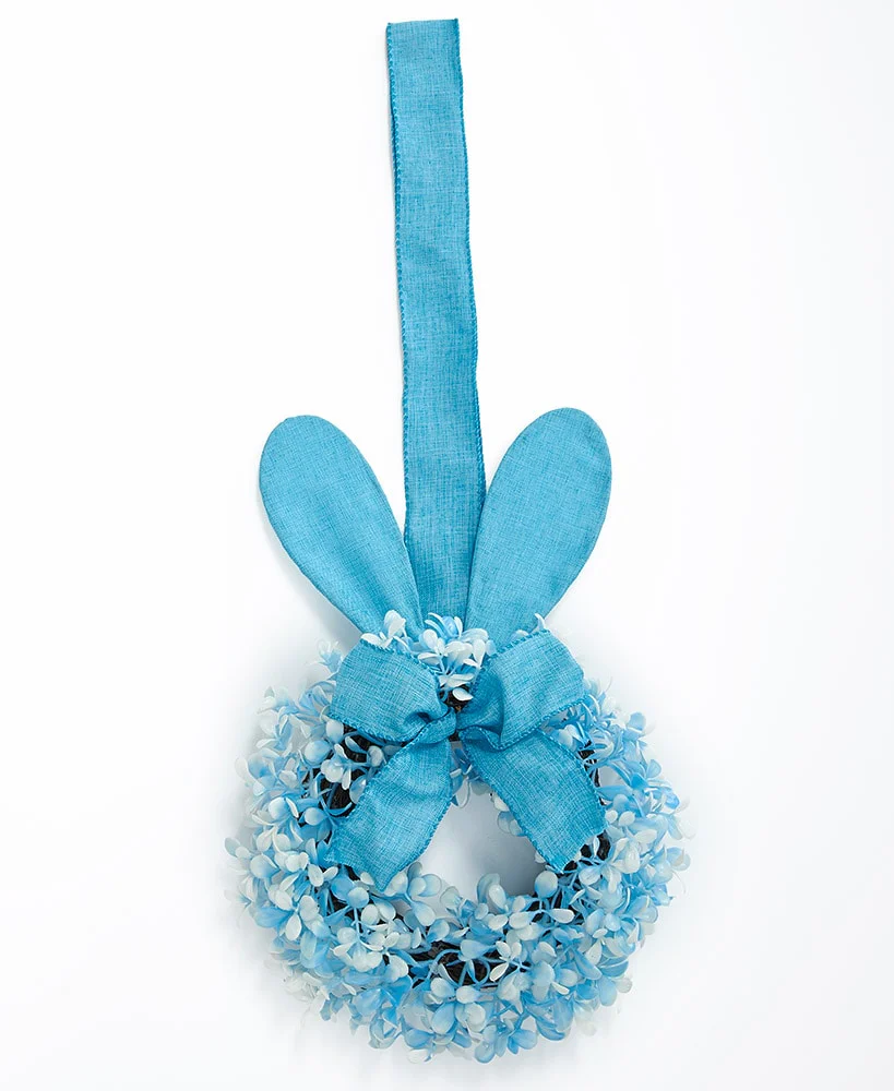 Easter Bunny Cabinet Wreath - Blue, Pink, Or Purple - Image 7