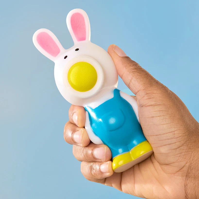 Easter Character Ball Popper Toy With 5 Foam Balls Bunny Or Chicken - Image 3