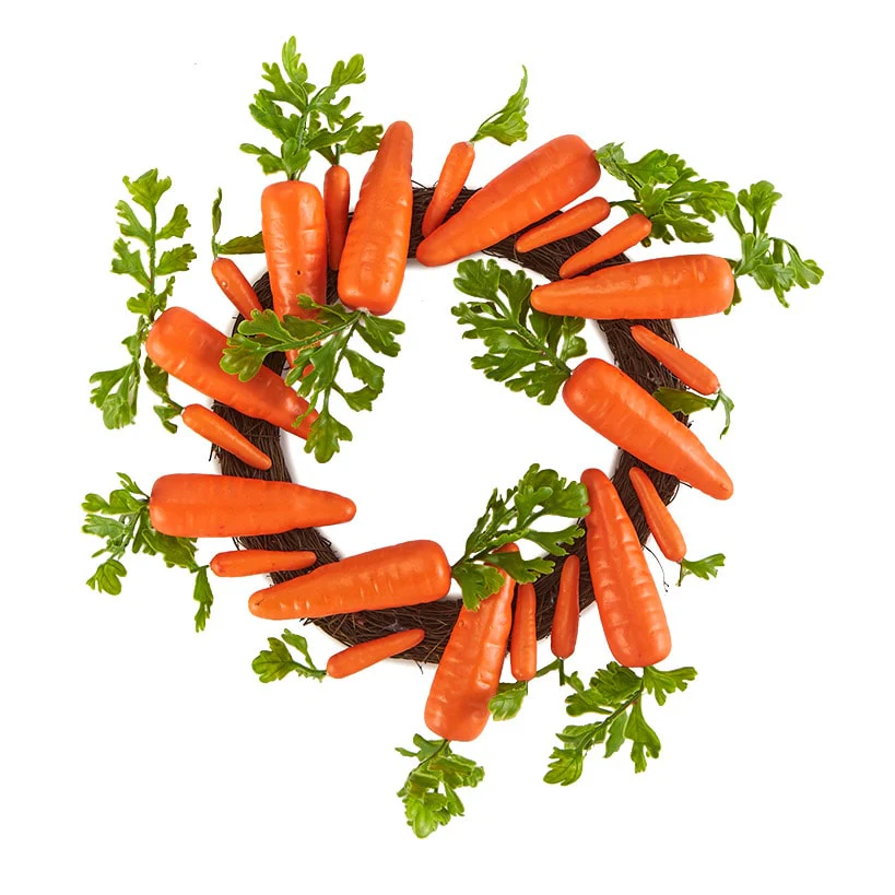 Easter Country Bunnies, Decorative Carrot Garland, or Carrot Wreath - Image 12