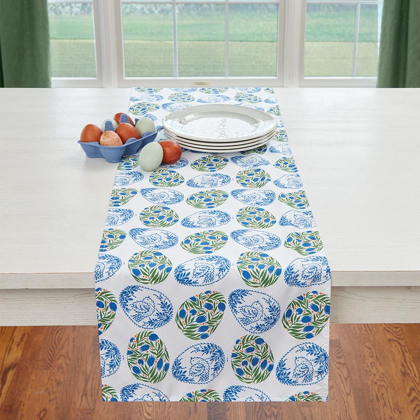 Easter Floral Egg Table Runner or Set of 4 Placemats - Image 3