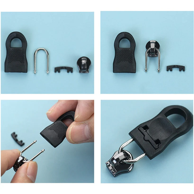 Easy Fix Zipper Pulls Plastic Replacement Sliders Set of 16 - Image 4