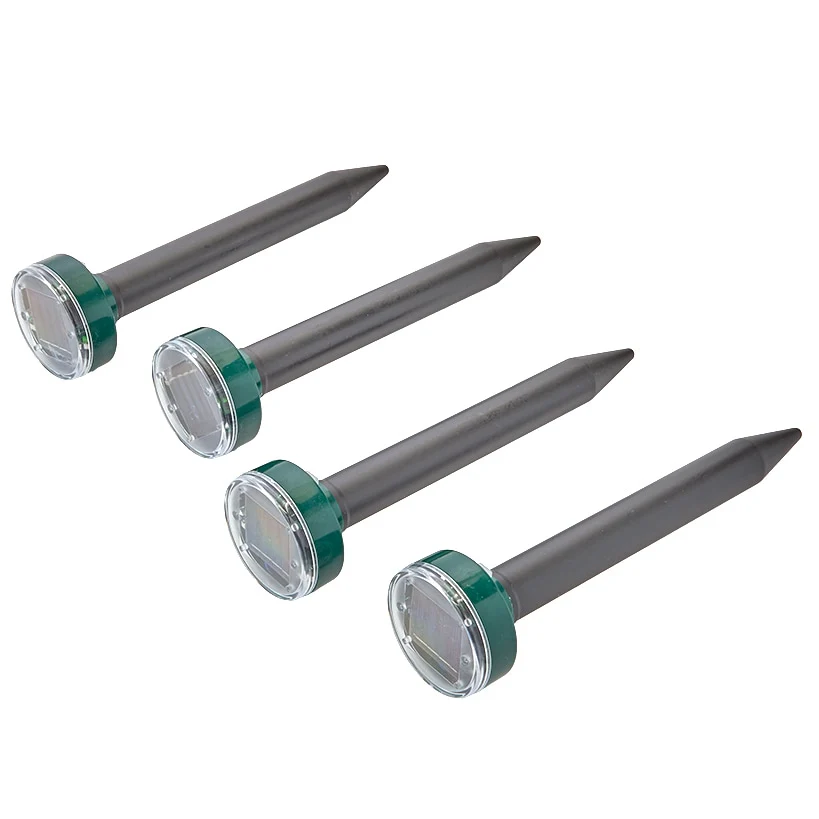 Eco-Friendly Rounded Solar Mole Repellant Stakes-Set of 4 - Image 2