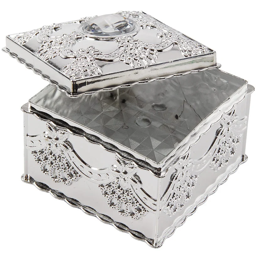 Elegant Small Jewelry Box with Rhinestones - Image 5