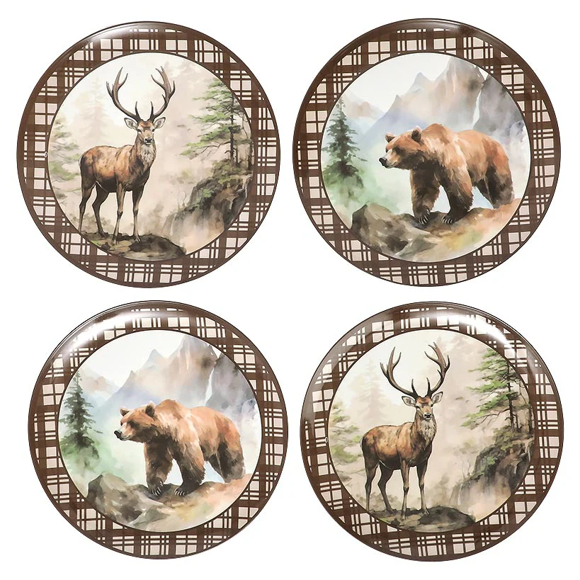 Enchanting Lodge Luxe Wilderness Dinner Plates - Set of 4 - Image 4