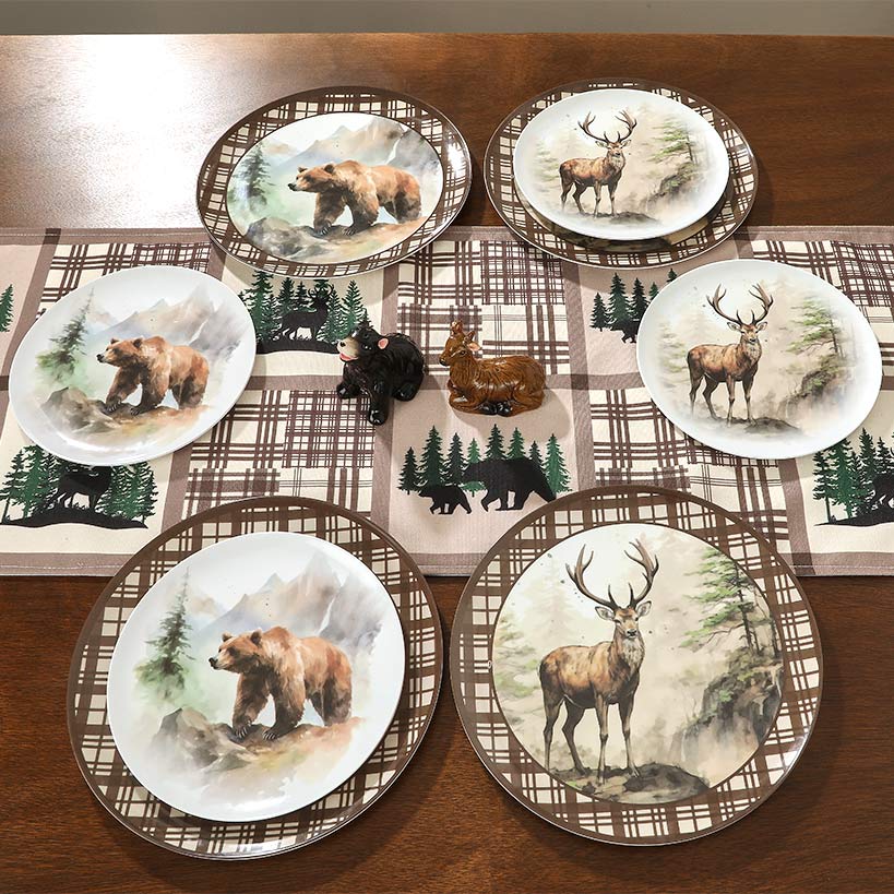 Enchanting Lodge Luxe Wilderness Salad Plates - Set of 4 - Image 2