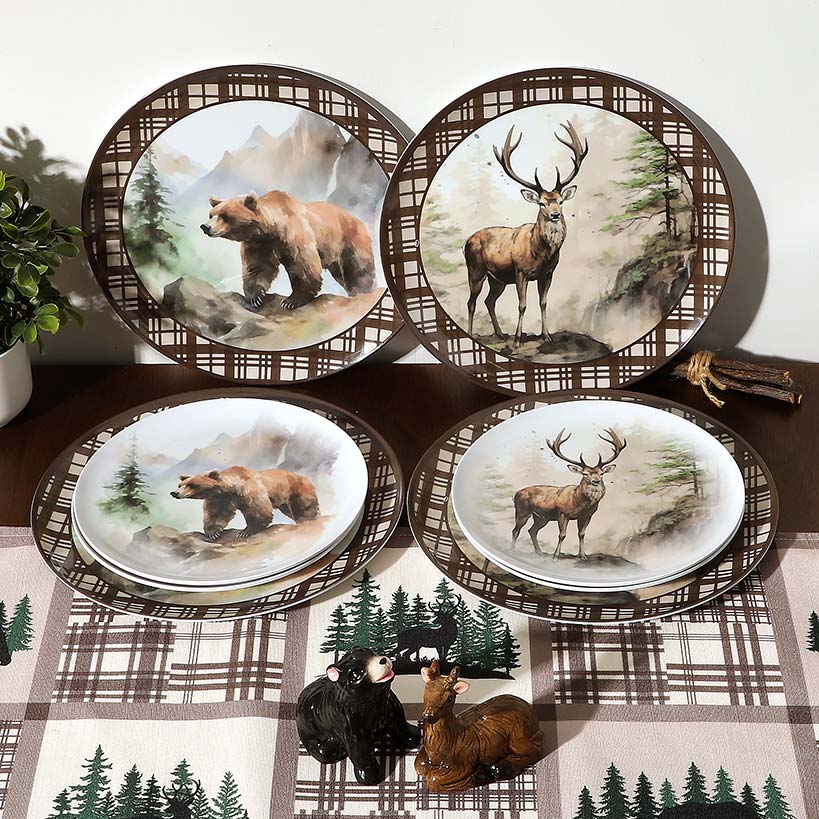 Enchanting Lodge Luxe Wilderness Salad Plates - Set of 4 - Image 3