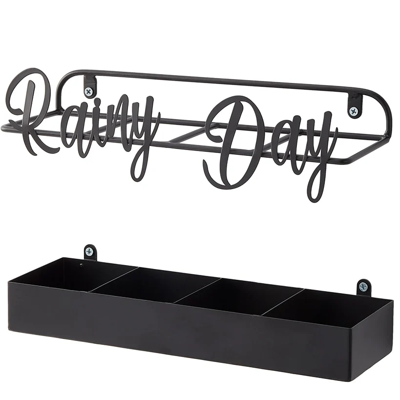 Entryway Wall-Mounted Umbrella Stand - 4 Slots - Image 3