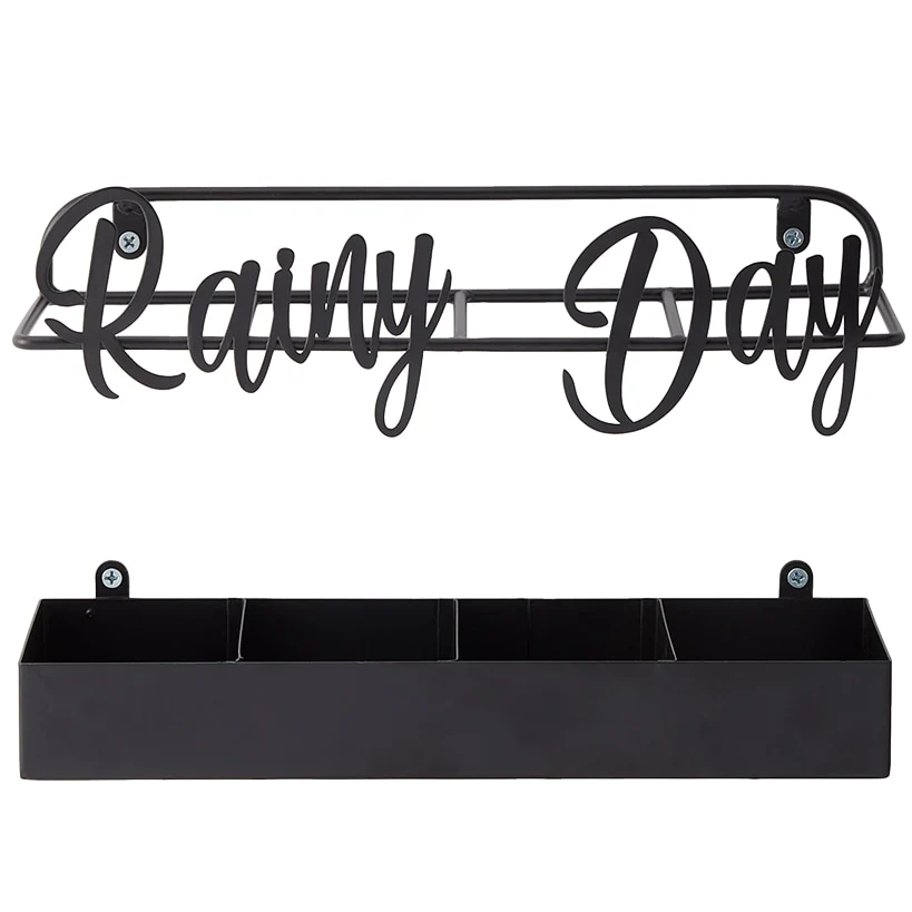 Entryway Wall-Mounted Umbrella Stand - 4 Slots - Image 4