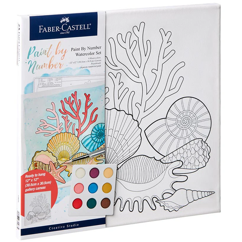 Faber-Castell Paint by Numbers Watercolor Gift Set - Image 7