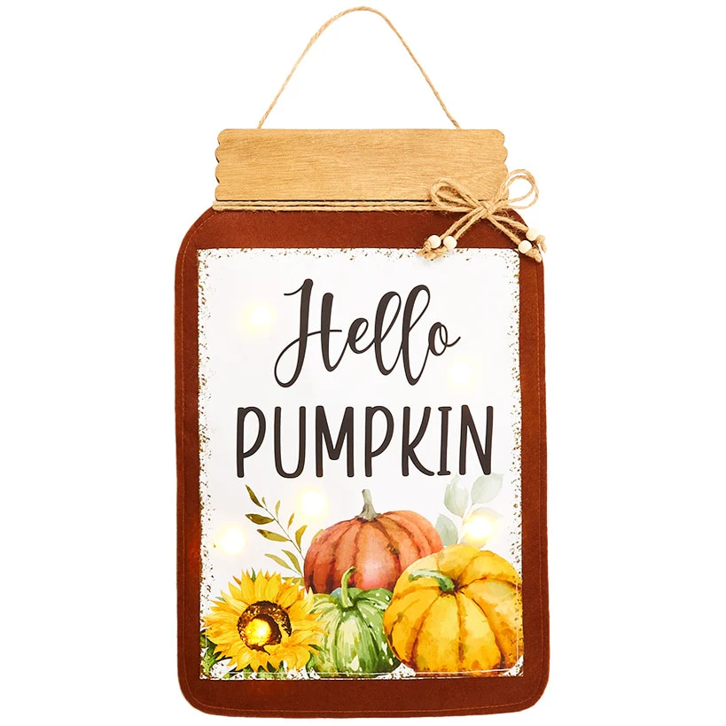 Fall Lighted Mason Jar Wall Hangings With Sentiment - Image 6