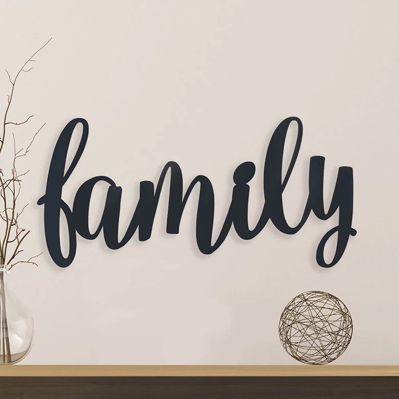 Family Wood Décor Plaque