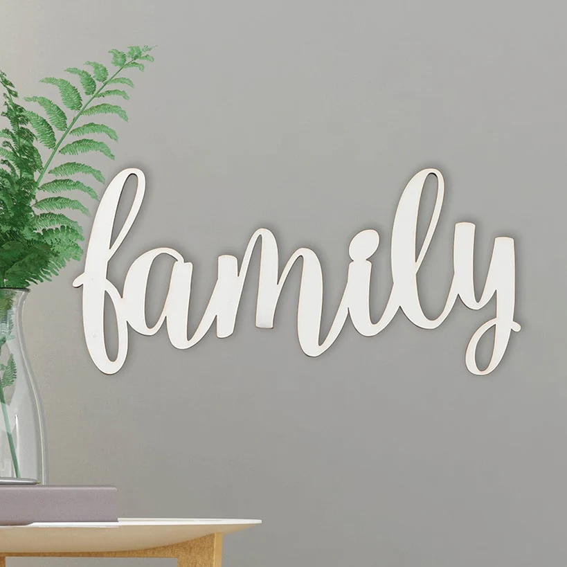 Family Wood Décor Plaque - Image 2