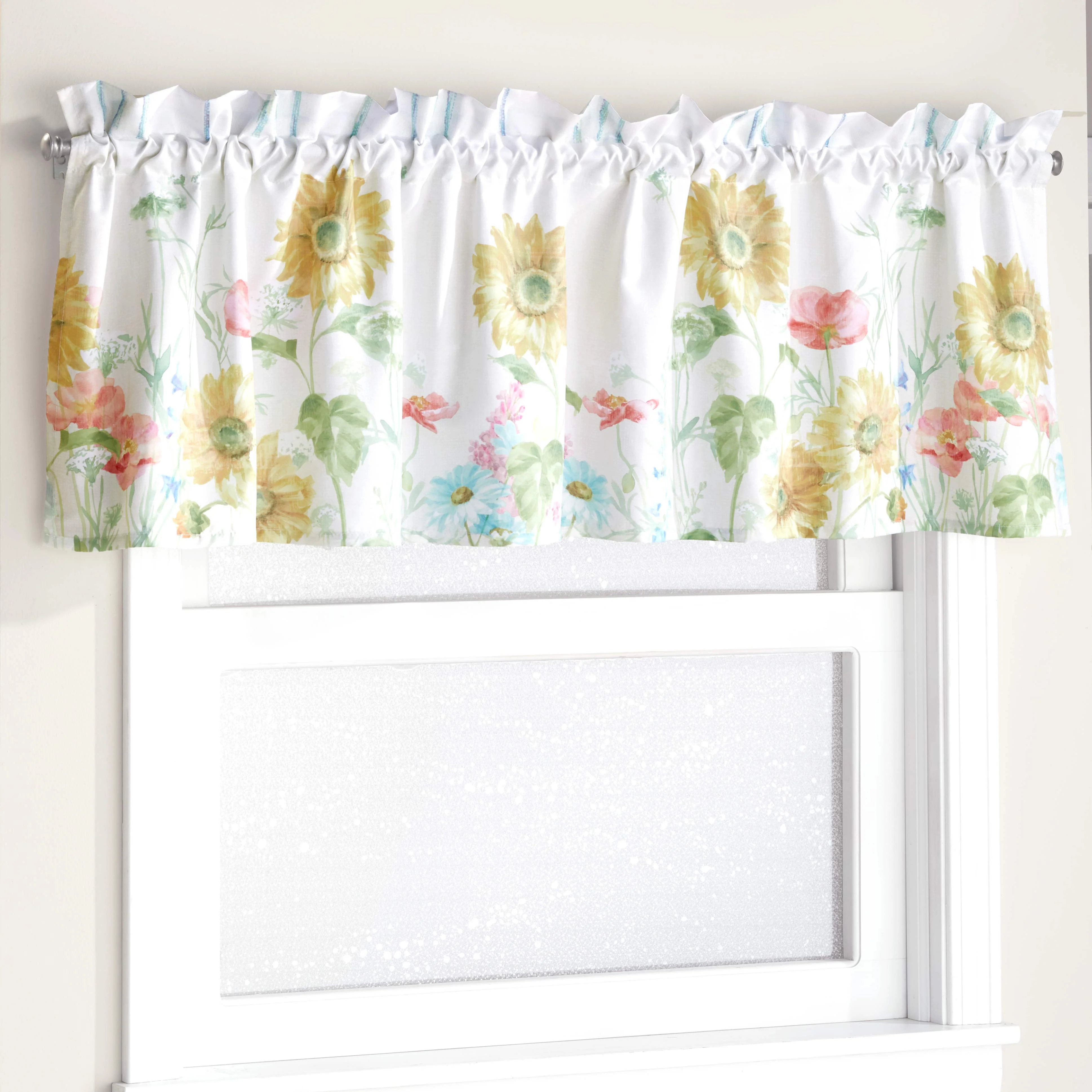Farm Fresh Flowers Valance, Bath Rug or Shower Hooks Set of 12 - Image 4
