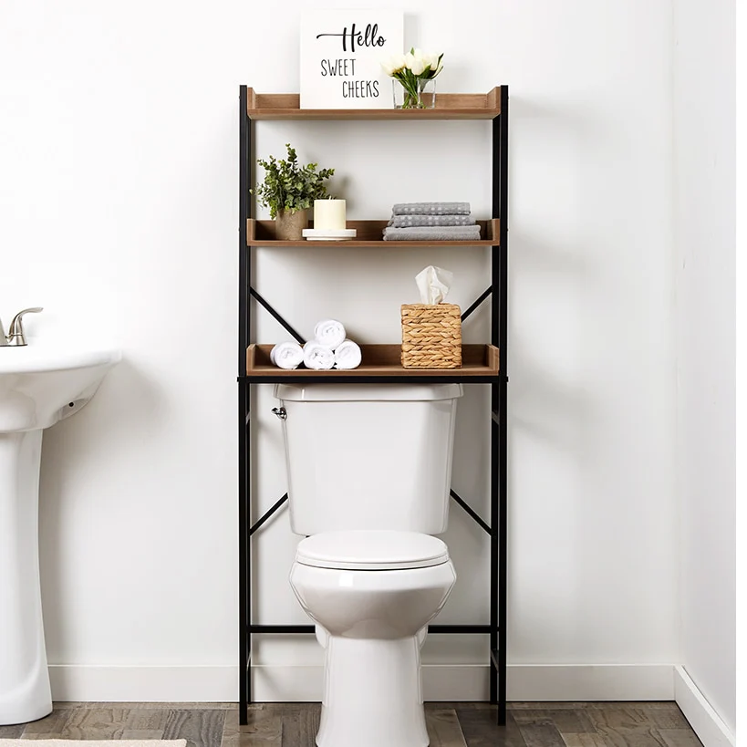 Farmhouse Bathroom Furniture Collection in Metal and Wood - Image 6