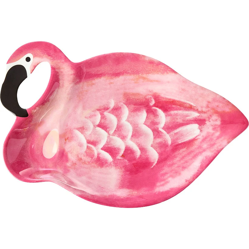 Flamingo in Paradise Tableware - 12" Serving Platter - Image 4