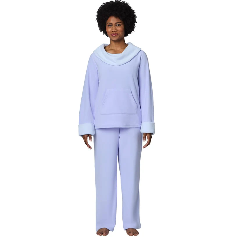 Fleece Pajama Lounge Set 2 Pieces - Image 13