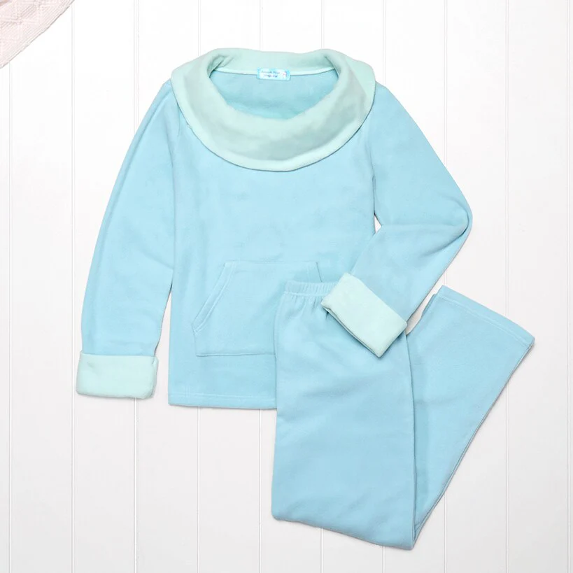 Fleece Pajama Lounge Set 2 Pieces - Image 5