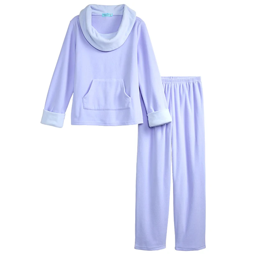Fleece Pajama Lounge Set 2 Pieces - Image 6