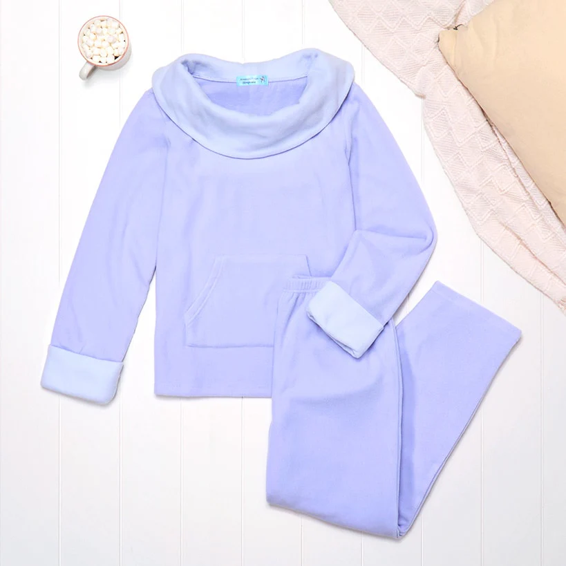 Fleece Pajama Lounge Set 2 Pieces - Image 8