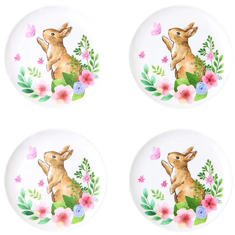 Floral Easter Tableware - Salad Plates, Serving Platters, Napkin Holder - Image 7