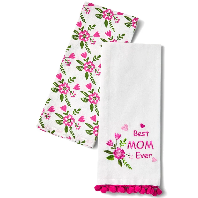 Floral Heart Apron or Set Of 2 Kitchen Towels - Image 4