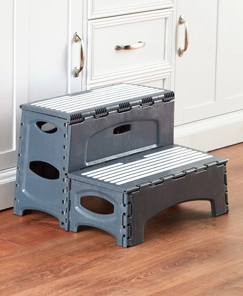 Folding 2-Step Stool for Adults, Non-Slip Collapsible 300 LBS. Capacity - Image 2