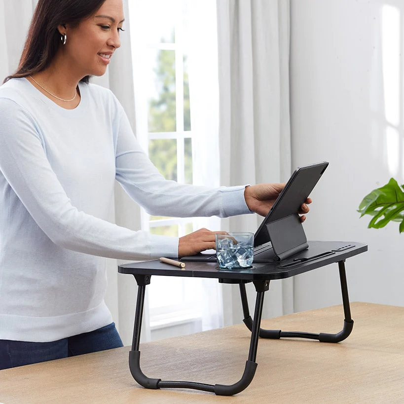 Folding Lap Desk With 4 USB-A Ports And Fan - Image 5