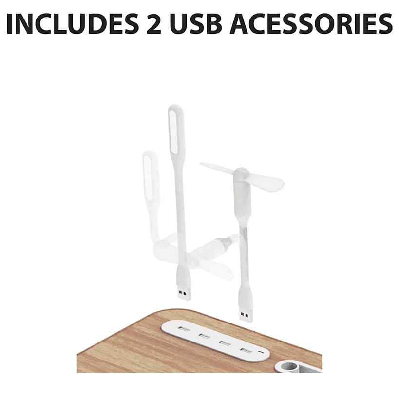 Folding Lap Desk With 4 USB-A Ports And Fan - Image 7