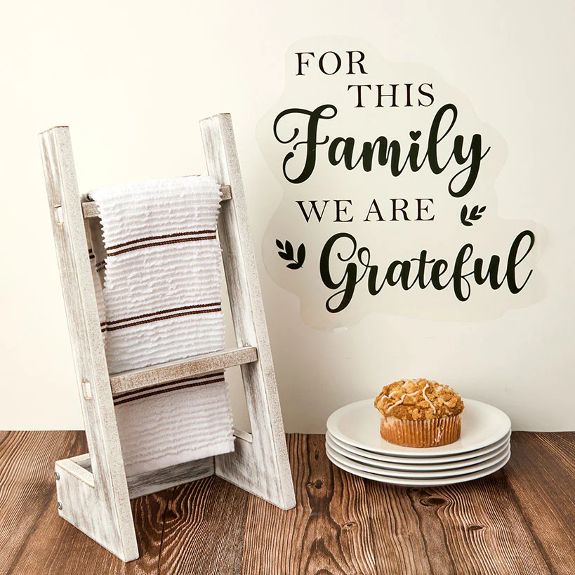 For This Family We Are Grateful - Wall Decal - Image 2