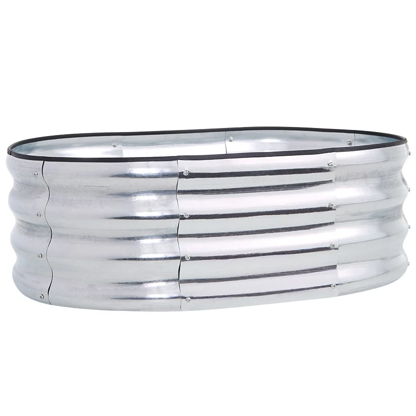 Galvanized Oval Raised Garden Bed Kit - Image 3