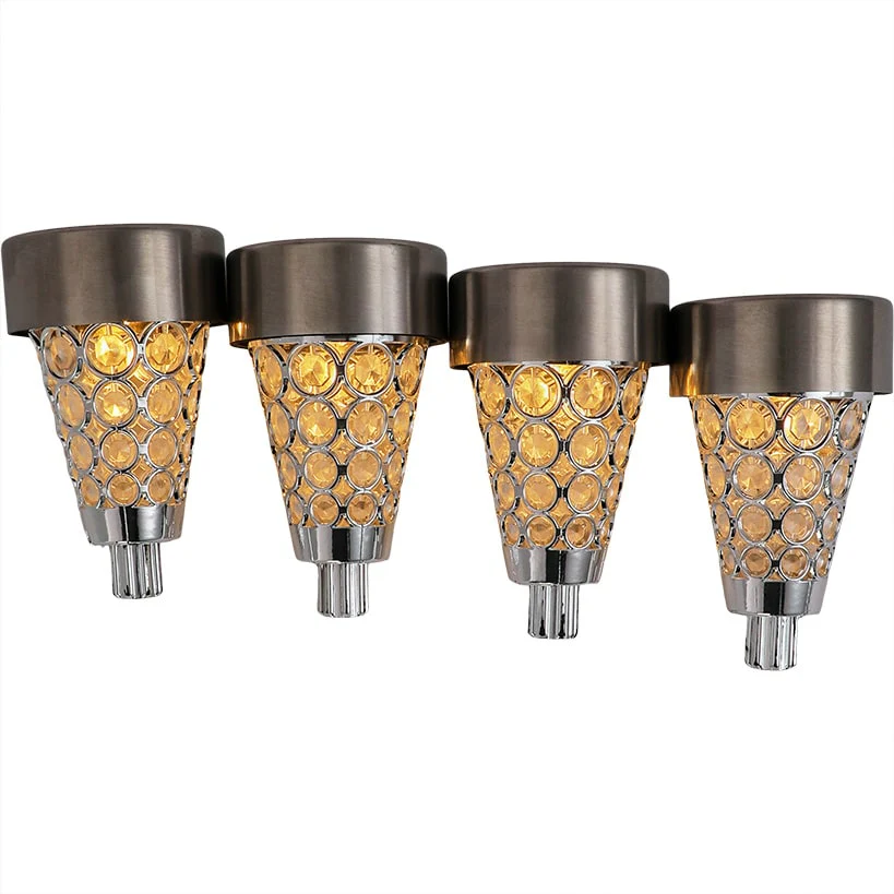 Garden Stake Lights Crystalline Design-Set of 4 - Image 3