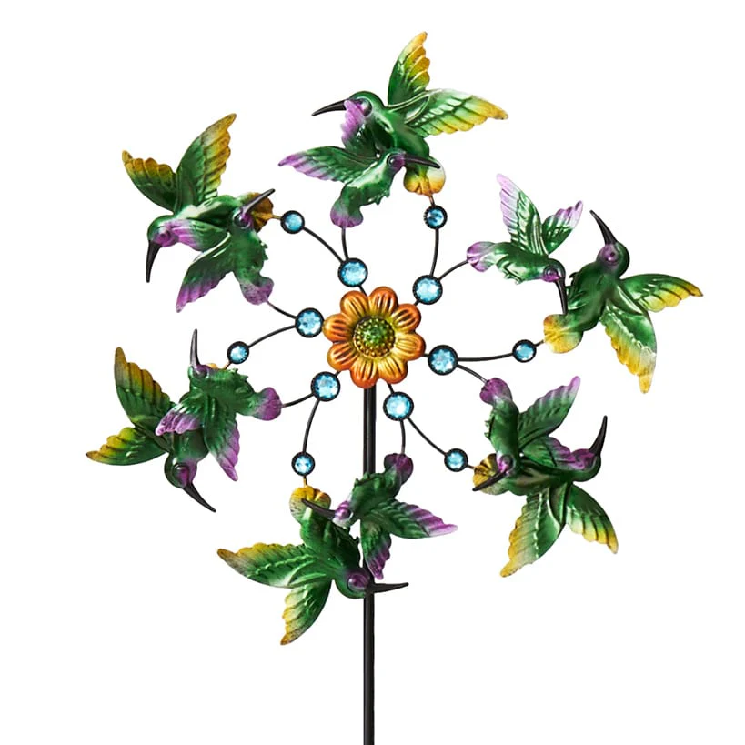 Garden Wind Spinner Stakes with Ladybug, Hummingbird, and Butterfly - Image 9