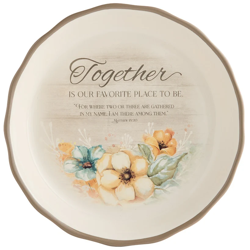 Gather Together Collection - Pie Plate, Wall Cross, Measuring Spoons, Tray - Image 7