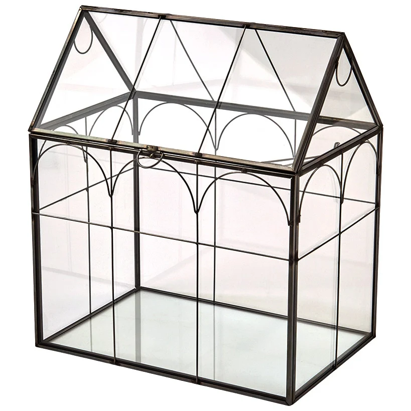 Glass And Metal Garden Terrarium - Image 2